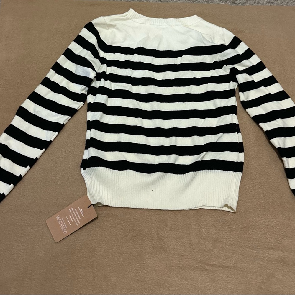 Striped Black and White Sweater